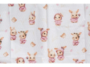 2dielne obliečky do postieľky Zajačik 100 x 135 cm ružové Scarlett