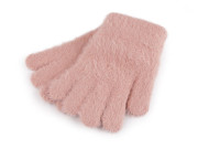 Detské pletené rukavice chlpaté