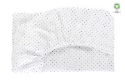 Prestieradlo napínacie s gumičkou BIO Black Dots 60x120 cm Motherhood