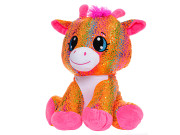 Star Sparkle žirafa plyšová oranžová sediaca 37 cm