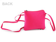 Dievčenská kabelka / puzdro na krk s flitrami 11x10 cm