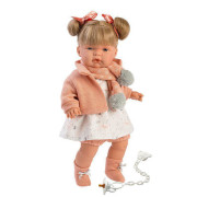 Realistická bábika Joelle so zvukmi a mäkkým látkovým telom 38 cm Llorens