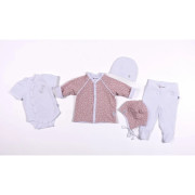 Kabátik podšitý Outlast® Staroružová kvietka / biela Little Angel