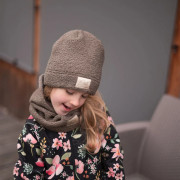 Zimná čiapka Teddy fleece double Brown Esito