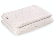 Detské obliečky do postieľky 100 x 135 cm bavlnený satén Drobné kvety Infantilo