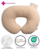 Mušelínový polohovací vankúš MiniRelax 140 cm Babymatex