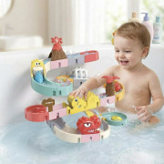 Guľôčková dráha do vody DIY Dino 43 ks