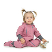 Rastúca softshellová kombinéza s fleecom Shell pink Esito