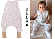 Merino spací vak korytnačka aqua s nožičkami