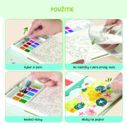 Kreatívna kniha Maľovanie vodovými farbami Pet Paradise Jarmelo