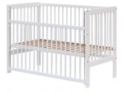 Postieľka so sťahovacím bokom Scarlett Perta - buk - Biela 120 x 60 cm 2. AKOSŤ