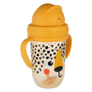Hrnček nevylievací so slamkou a závažím BabiesBoo 270 ml Gepard Canpol babies