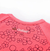 Overal tenká krátka tlač Outlast® UPF 50+ jahodový, kvietky