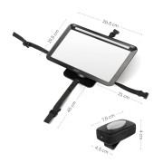 Zrkadlo s LED osvetlením Deluxe, Black