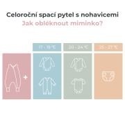 Celoročný spací vak s nohavicami Sleepee Blossom