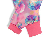 Detské tepláky s vysokým pásom Disko gule - ružové Esito