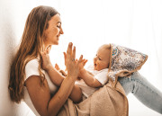 Detská osuška s kapucňou Maxi print 100 x 100 cm Babymatex