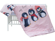 Detská postieľka s kompletnou výbavou, 120 x 60 cm, Pimpi Scarlett