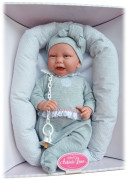 CARLA 33228 Antonio Juan - realistická bábika bábätko s látkovým telom - 42 cm