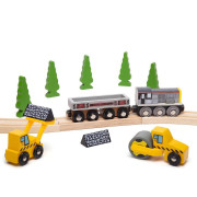 Dlhý vagónik s uhlím + 2 koľaje Bigjigs Rail