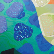 Súprava trblietavých samolepiek so scénou Svet dinosaurov Mudpuppy