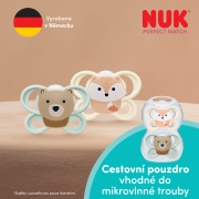 Cumlík Perfect Match Air Fox/Bear 0-2 m 2 ks box Nuk