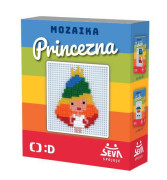 Mozaika Princezná plast 338 dielikov v krabici 15x17,5x5,5 cm