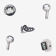 Amulety - ozdoby na topánky Amuletz Love from the first run mix Coqui