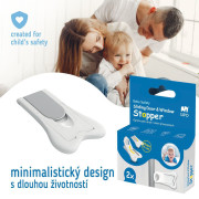 Detský bezpečnostný zámok na posuvné dvere, 2 ks Sipo