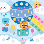 My arts&crafts Kreatívna sada Štrasové kamienky a nálepky Zvieratká Janod