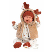 Realistická bábika bábätko so zvukmi a mäkkým látkovým telom Llorens