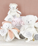 Darčeková sada Plyšový medvedík s dečkou 30 cm sivý Doudou