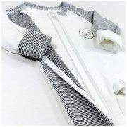 Overal šmyk DR Outlast® Biela/pruh bieločierny