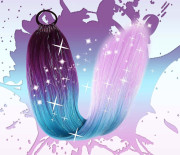 Vrkôčik s gumičkou Mermaid Fantasy 60 cm