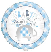 Balónik Babyshower je to chlapec alebo dievča? bez potlače s konfetami