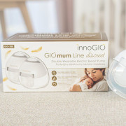Prenosná elektrická odsávačka materského mlieka GIOmum Line Discreet Double innoGIO