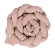 Chránič do postieľky mušelín pletený vrkoč 200 cm Babymatex