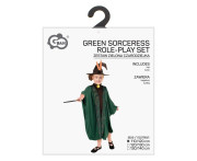 Kostým Kúzelník/Kúzelníčka zelený