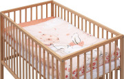 Detská postieľka s kompletnou výbavou 120 x 60 cm prírodná Malia Scarlett
