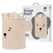 Kôš na hračky Premium Bouclé so šnúrkou 43 l Sipo