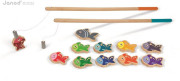 Drevené magnetické rybárske udice pre deti Let's Go Fishing Janod