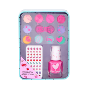 Sada - očné tiene a lak na nechty v plechovej dóze