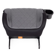 Detský podsedák do auta ISOFIX i-Size s držiakom na nápoje, pre výšku 125–150 cm šedý