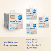 Cumlík na fľašu Natural Shape 3 m+ 2 ks Canpol babies