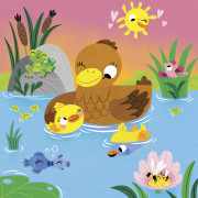 My arts&crafts Mini Zamatové omaľovánky Chutné zvieratká od 18 mesiacov Janod