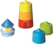 Drevená skladačka a vkladačka Farby a tvary Maják Haba