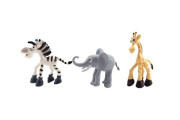 Zvieratká veselé safari ZOO 9-10cm 6 ks
