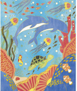 Sada maxi Maľovanie vodovými farbami Zvieratká Janod Atelier