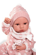 Realistická bábika bábätko s celovinylovým telom 42 cm Erika 50418 Antonio Juan