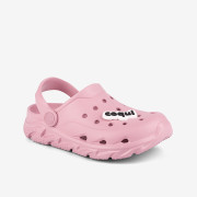 Detské nazúvaky clogsy ružové + amulet Cody Coqui